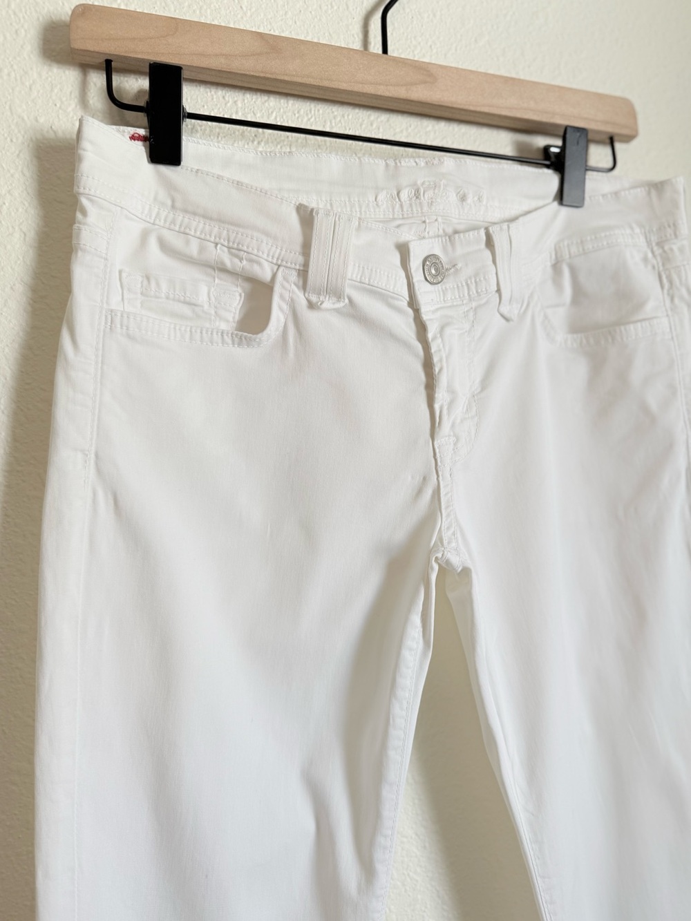 Vintage Seven for All Mankind Ultra Low Rise Flare Pants Y2K Mcbling Boho Chic - Picture 4 of 11